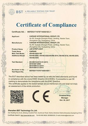 Certificate
KARNAR INTERNATIONAL GROUP LTD