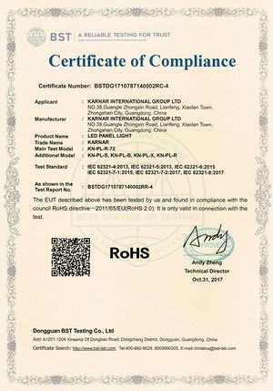 Certificate
KARNAR INTERNATIONAL GROUP LTD