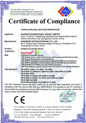 জিএস সার্টিফিকেট,উল সার্টিফিকেট,EMC LVD LED নরম ফালা আলো জন্য রিপোর্ট 2,
IMAGE0010,
কার্নার ইন্টারন্যাশনাল গ্রুপ লিমিটেড