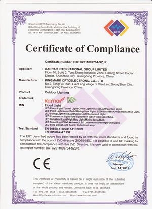GS сертификаты,UL сертификаты,Жарық диодты панельдік жарық үшін ROSH сертификаты 6,
f-LVD,
«KARNAR INTERNATIONAL GROUP» ЖШС