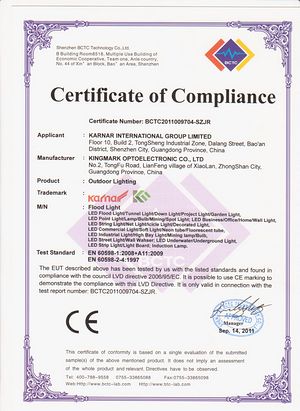 GS Certificate,FCC Certificate,ROSH certificate certificate for LED underground light 6,
f-LVD,
KARNAR INTERNATIONAL GROUP LTD